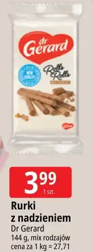 E.Leclerc Rurki waflowe rolls słony karmel Dr Gerard oferta