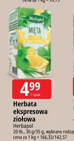 E.Leclerc Herbatka mięta z cytryną i trawą cytrynową Herbapol oferta