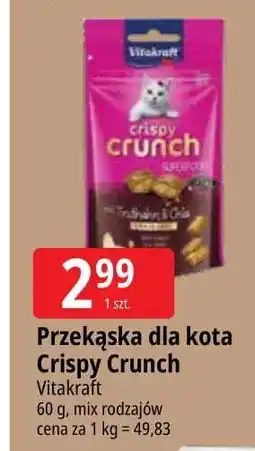 E.Leclerc Przysmak dla kota indyk chia Vitakraft Crispy Crunch oferta