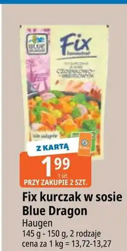 E.Leclerc Fix koncentrat kurczak w sosie czosnkowo-imbirowym Blue Dragon oferta