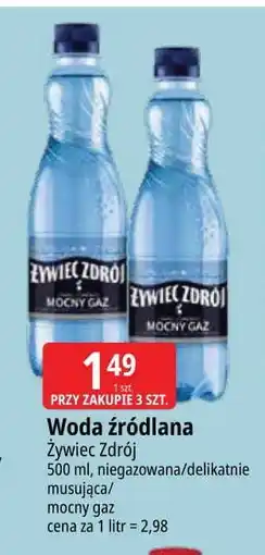 E.Leclerc Woda mocny gaz Żywiec Zdrój oferta