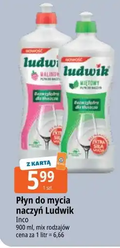 E.Leclerc Płyn do mycia naczyń malinowy Ludwik oferta
