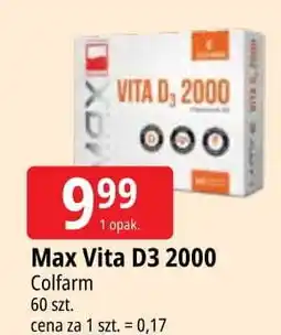 E.Leclerc Kapsułki witamina d3 Max Vita D3 2000 oferta