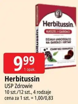 E.Leclerc Suplement diety kaszel i gardło w pastylkach do ssania czarny bez eukaliptus Herbitussin oferta