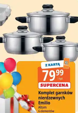 E.Leclerc Komplet garnków emilio Altom Design oferta