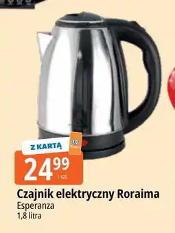 E.Leclerc Czajnik elektryczny roraima 1.8 l srebrny Esperanza oferta