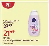 Rossmann Żel do kąpieli i szampon 2w1 sparkle berry Nivea Kids oferta