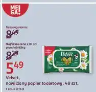 Rossmann Papier toaletowy nawilżany rumianek & aloe vera Velvet oferta