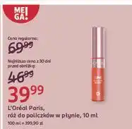 Rossmann Róż do policzków gold pink L'oreal Lumi oferta