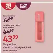 Rossmann Pomadka baby tee Maybelline Super Stay Teddy Tint oferta