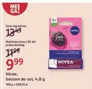 Rossmann Pomadka do ust blackberry shine Nivea 24H Melt-In Moisture oferta