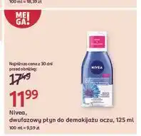 Rossmann Płyn do demakijażu oczu dwufazowy usuwa wodoodporny makijaż biotyna i ekstrakt z bławatka Nivea oferta