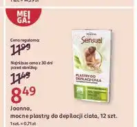 Rossmann Plastry do depilacji ciała transparentne zielona herbata Joanna Sensual oferta