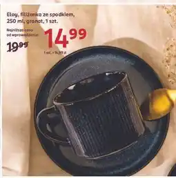 Rossmann Filiżanka ze spodkiem 250 ml granat Eloy oferta