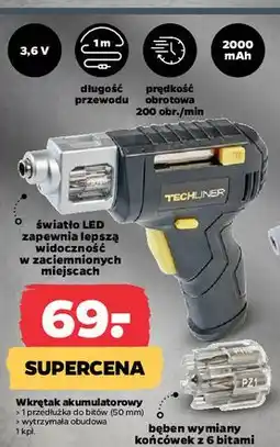 Netto Wkrętak akumulatorowy Techliner oferta