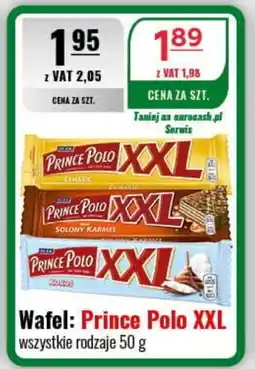 Eurocash Wafel: Prince Polo XXL wszystkie rodzaje 50 g oferta
