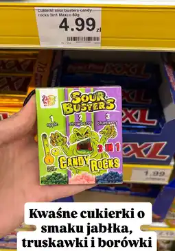 Dino Cukierki sour busters candy rocks 3in1 Maxco 60g Sweet 'n Fun oferta