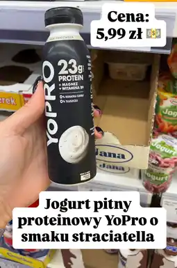 Dino Jogurt pitny proteinowy YoPro smak straciatella oferta