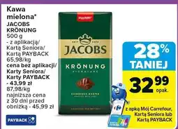 Carrefour Market Kawa mielona JACOBS KRÖNUNG oferta