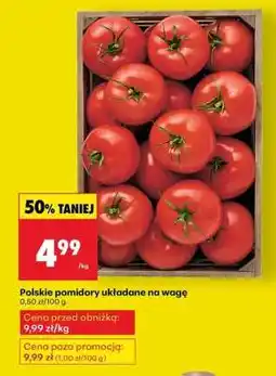 Biedronka Polskie pomidory układane na wagę oferta