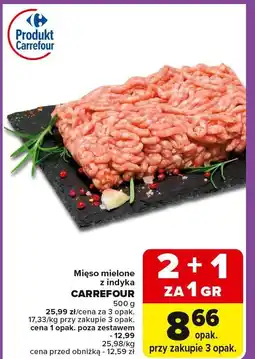 Carrefour Market Mięso mielone z indyka CARREFOUR oferta