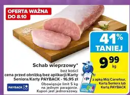 Carrefour Market Schab wieprzowy bez kości Carrefour Market oferta
