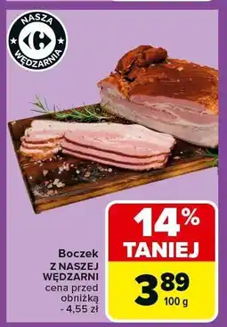 Carrefour Boczek z naszej wędzarni Carrefour oferta