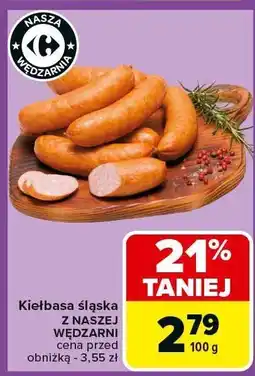 Carrefour Kiełbasa śląska z naszej wędzarni Carrefour oferta