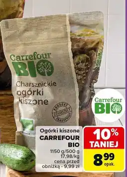 Carrefour Ogórki kiszone CARREFOUR BIO oferta