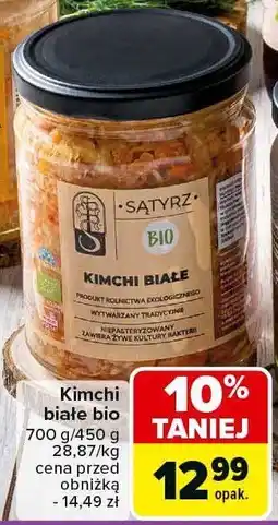 Carrefour Kimchi białe bio SATYRZ oferta