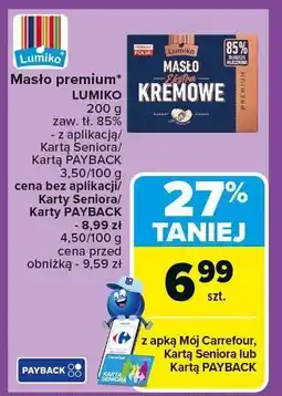Carrefour Masło premium LUMIKO 200g oferta