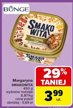 Carrefour Margaryna SMAKOWITA 450g oferta