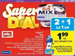 Carrefour Jogurt MIX MÜLLER 130g Müller oferta