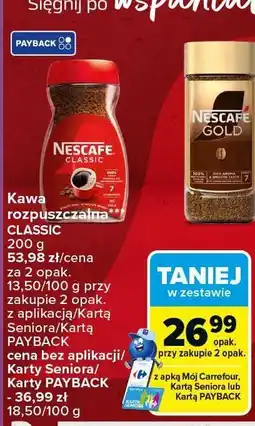 Carrefour Kawa rozpuszczalna NESCAFE GOLD 180 - 200g oferta