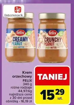 Carrefour Krem orzechowy Felix 340g oferta