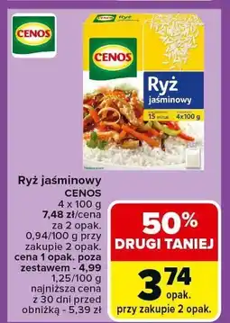 Carrefour Ryż jaśminowy CENOS 4x100g oferta