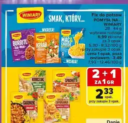 Carrefour Fix do potraw Winiary Burrito Tex-Mex 28-44g oferta