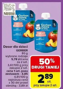 Carrefour Deser dla dzieci GERBER 80g oferta