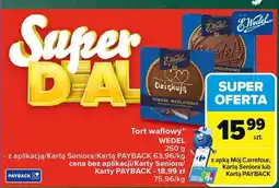 Carrefour Tort waflowy WEDEL 250g oferta