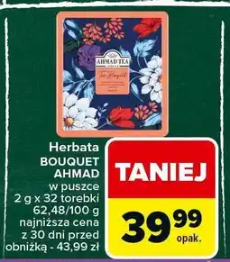 Carrefour Herbata BOUQUET AHMAD 2x72 torebki oferta