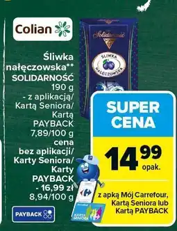 Carrefour Śliwka nałęczowska SOLIDARNOŚĆ 190g Solidarność oferta