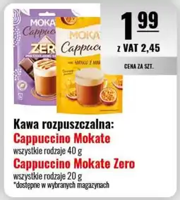 Eurocash Kawa rozpuszczalna: Cappuccino Mokate / Cappuccino Mokate Zero oferta
