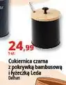 E.Leclerc Cukiernica z pokrywką bambusową i łyżeczką leda Delhan oferta