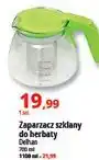 E.Leclerc Zaparzacz szklany do herbaty 1.1 l Delhan oferta