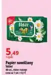 E.Leclerc Papier toaletowy nawilżany rumianek & aloe vera Velvet oferta