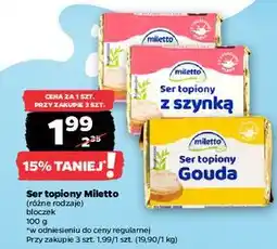 Netto Ser topiony z szynką Miletto oferta