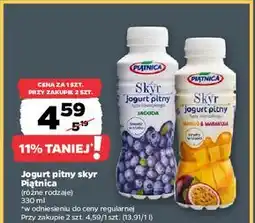 Netto Jogurt pitny mango i marakuja Piątnica Skyr oferta