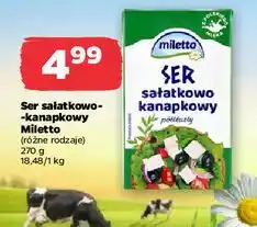 Netto Ser sałatkowo-kanapkowy półtłusty Miletto oferta