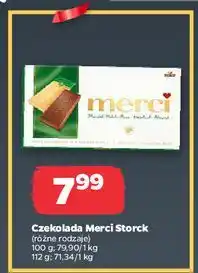 Netto Czekolada mleczna z kawałkami orzechów i migdałami Storck Merci oferta