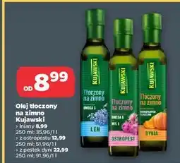 Netto Olej pestki dyni Kujawski Tłoczony Na Zimno oferta